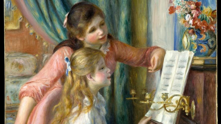 奧古斯特‧雷諾瓦_彈鋼琴的兩位少女_1882 © The Metropolitan Museum of Art_Auguste Renoir_Two Young Girls at the Piano（時藝多媒體提供）